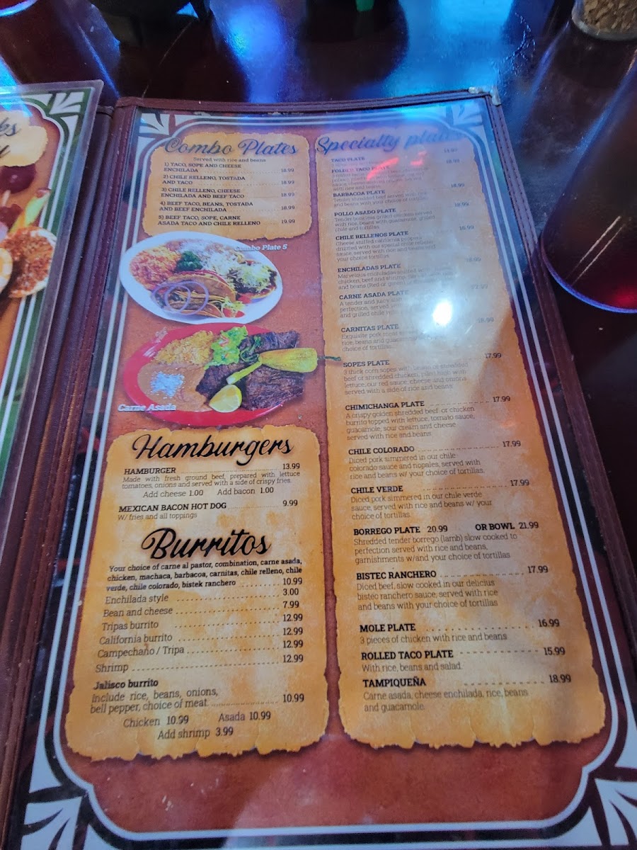 Jalisco's Bar And Grill Menu - Image 1
